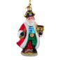 Christmas Ornament - Coastal Pirate Santa Glass Ornament