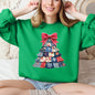 Christmas, Sewing, Faux Quilt, Cute, Santa Sweatshirt