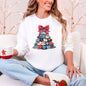 Christmas, Sewing, Faux Quilt, Cute, Santa Sweatshirt
