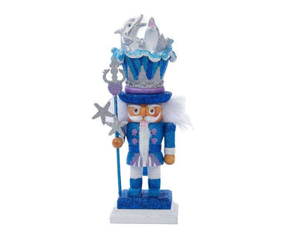 Christmas Nutcracker - Coastal Dolphin Holiday Decor 12" Hollywood Collection
