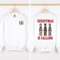 Christmas is Calling, Duck Season, Hunting, Front and Back Sweatshirt
