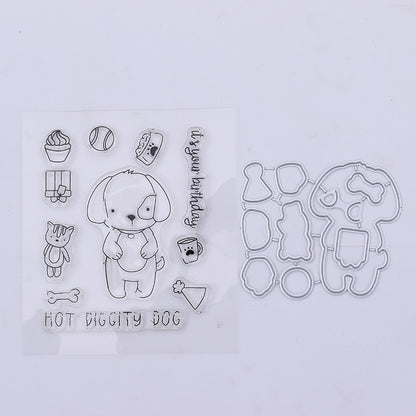 Clear DIY Dog Metal Cutting Dies Stencils