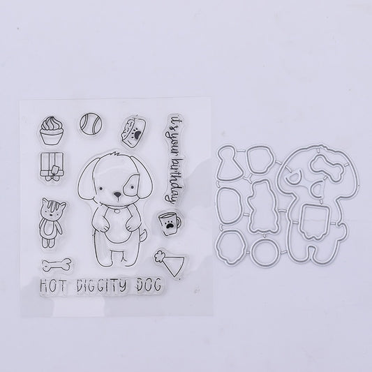 Clear DIY Dog Metal Cutting Dies Stencils