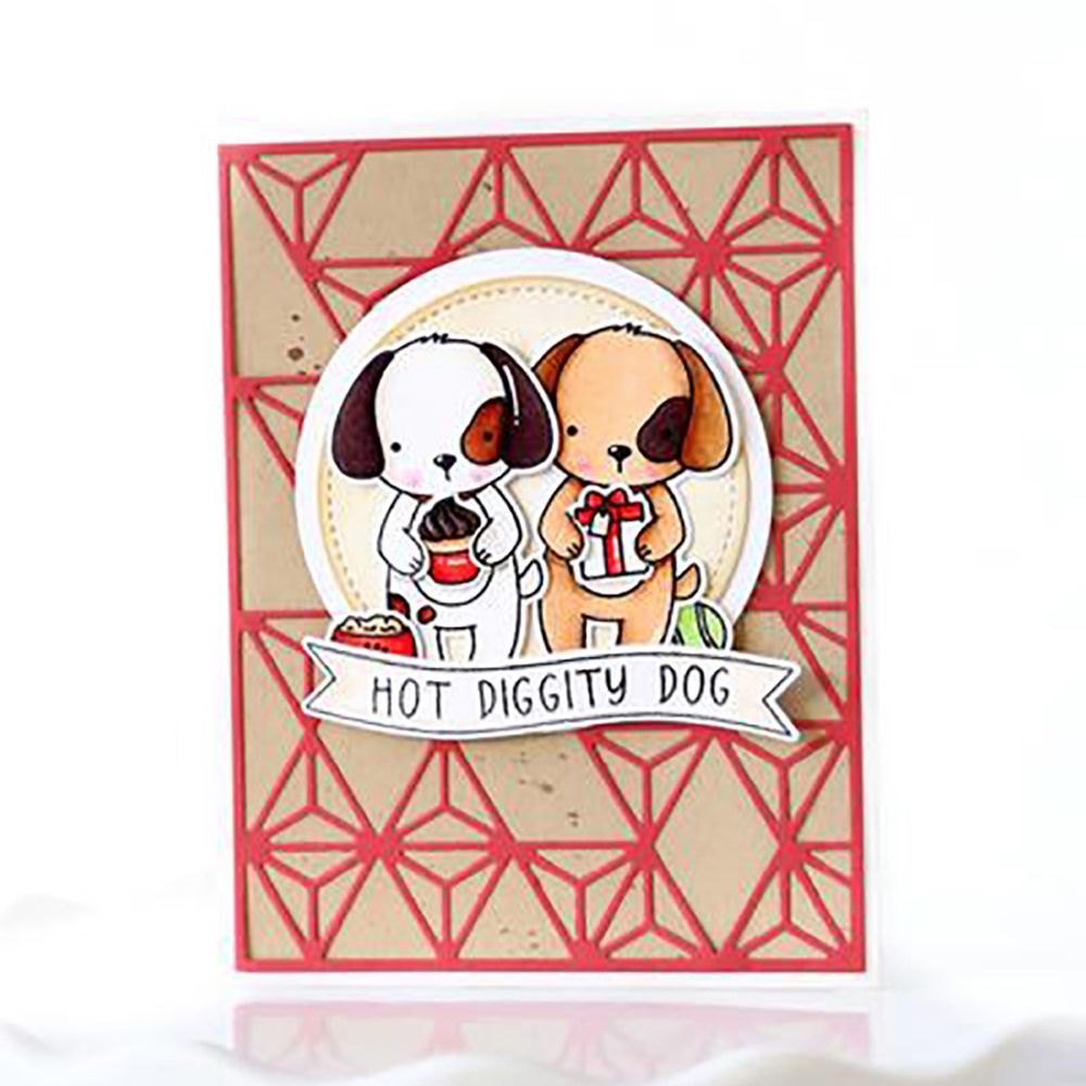 Clear DIY Dog Metal Cutting Dies Stencils