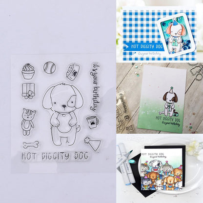 Clear DIY Dog Metal Cutting Dies Stencils