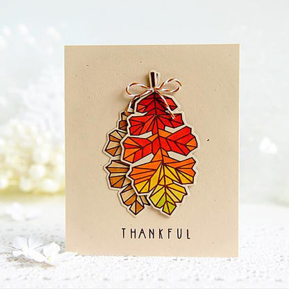 Clear Making DIY Leaf Metal Cutting Dies Stencils