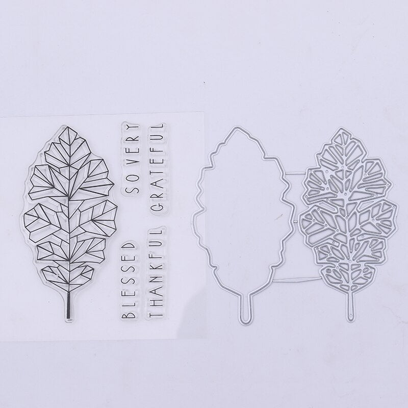 Clear Making DIY Leaf Metal Cutting Dies Stencils