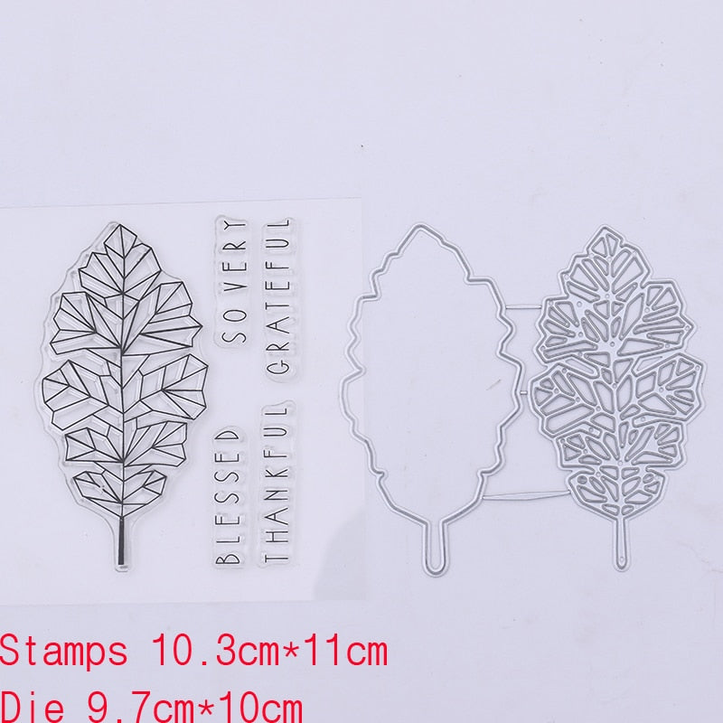 Clear Making DIY Leaf Metal Cutting Dies Stencils
