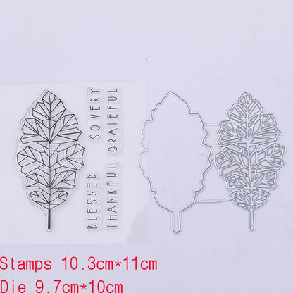 Clear Making DIY Leaf Metal Cutting Dies Stencils