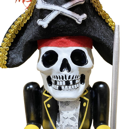 14" A Pirate’s Life Skeleton Nutcracker with Sword
