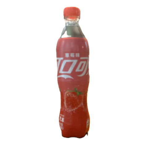 Coca-Cola Strawberry – Refreshing Strawberry Flavored Cola 500mL Bottle (China)