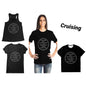 Rhinestone Cruising Tee Shirt Crew Neck, V Neck, Tank Top