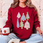 Colorful Christmas Tree, Pastels, Retro, Drawn Sweatshirt