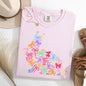 Colorful Ribbons, Easter, Bunny, Jesus, Rabbit, Holiday Tshirt Comfort Colors T-Shirt