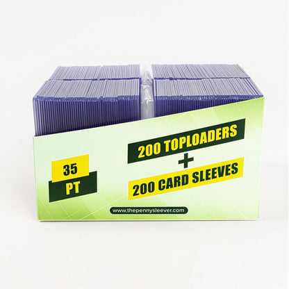 35 pt Toploader (200 count) with Sleeves COMBO Packs