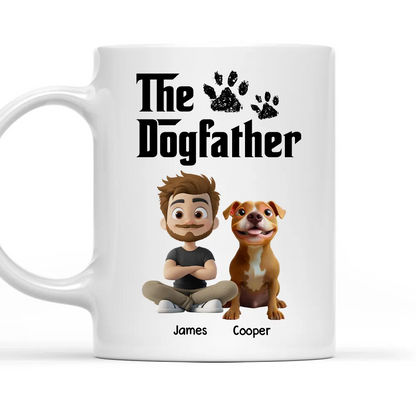 Cool Dog Father - Personalized Custom Mug - Father's Day Gift For Dog Dad, Dog Lovers