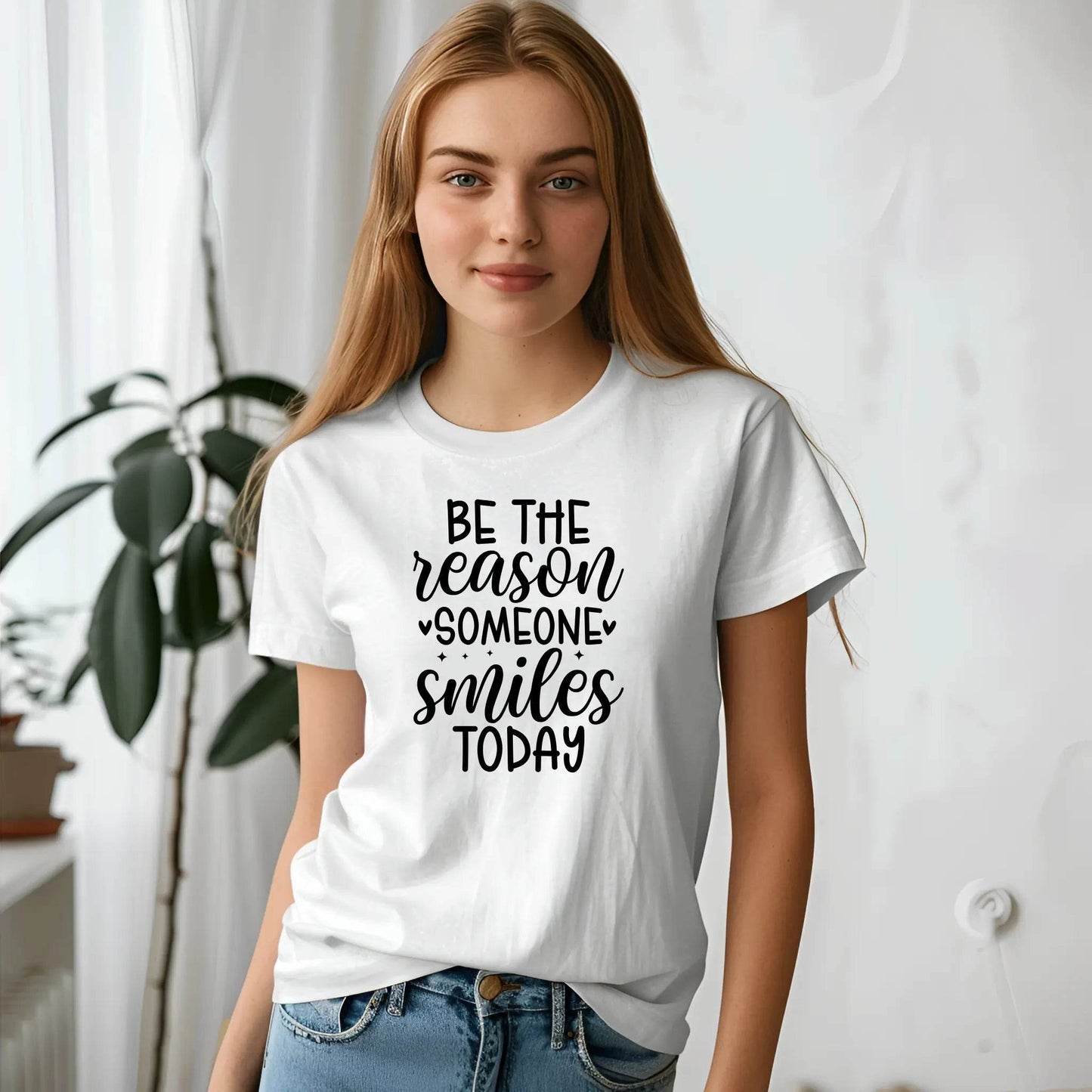 Be the Reason Someone Smiles Today T-Shirt – Spread Positivity in Style