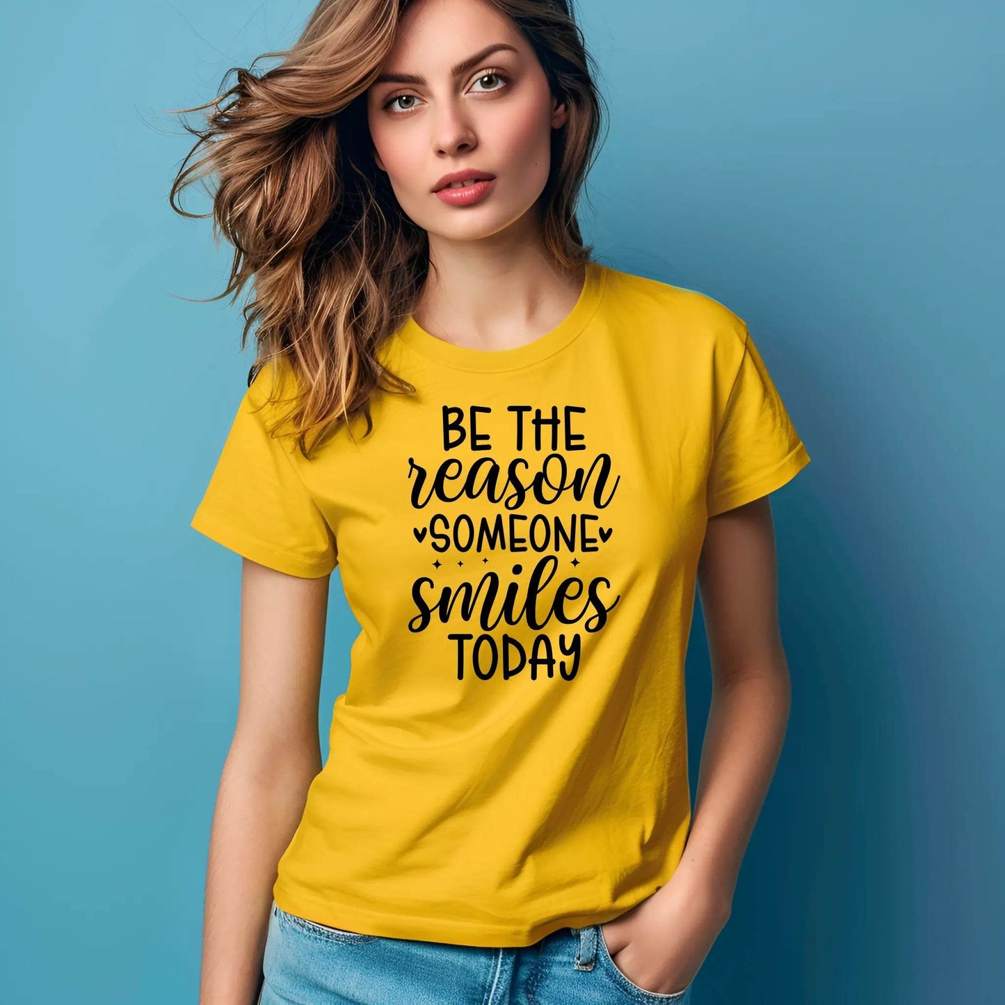 Be the Reason Someone Smiles Today T-Shirt – Spread Positivity in Style