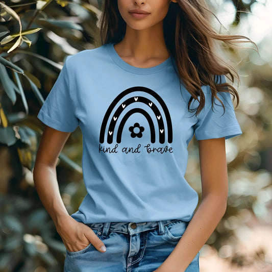 Kind and Brave T-Shirt – Empowering Everyday Style