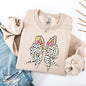 Coquette, Dalmatian Print, Rabbit Ears, Ribbon Bows, Easter, Bunny, Jesus, Rabbit, Holiday Sweatshirt
