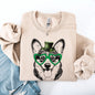 Corgi, Adorable Dog, St Patrick's Day, Lucky, Irish Sweatshirt