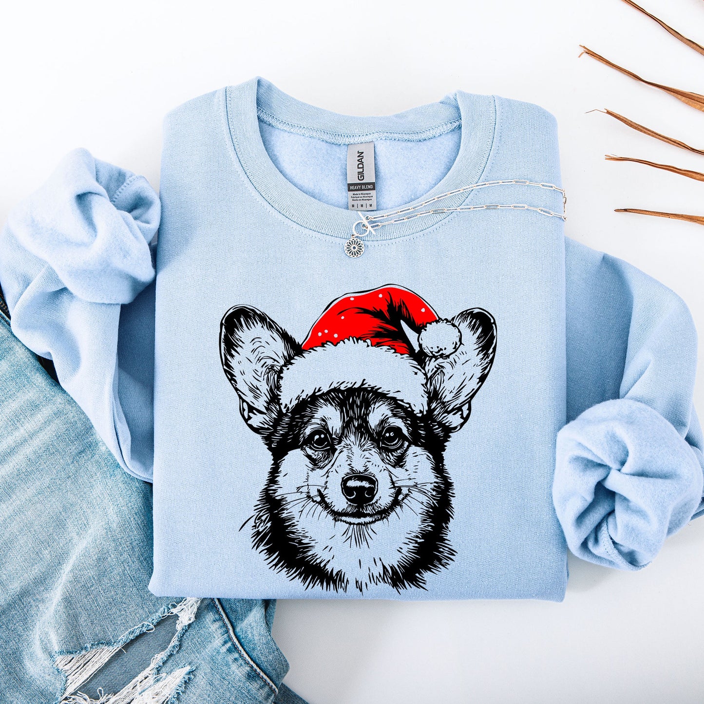 Corgi, Santa, Dog, Christmas, Dog Lover, Pet Sweatshirt