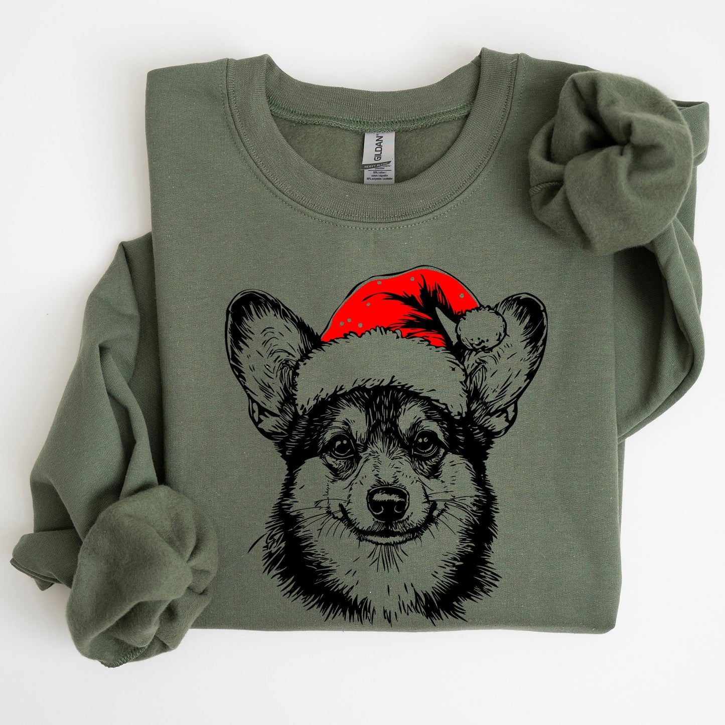 Corgi, Santa, Dog, Christmas, Dog Lover, Pet Sweatshirt