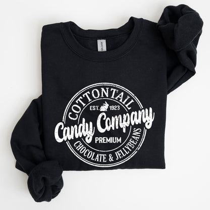 Cottontail Candy Company, Retro Sign, Easter Sweatshirt