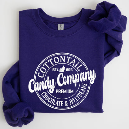 Cottontail Candy Company, Retro Sign, Easter Sweatshirt