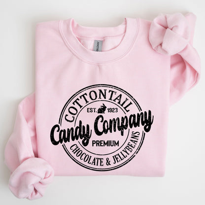 Cottontail Candy Company, Retro Sign, Easter Sweatshirt