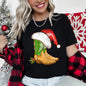 Country Christmas Cowboy Boots, Santa Hat Super Soft Tees