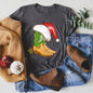 Country Christmas Cowboy Boots, Santa Hat Super Soft Tees