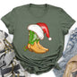 Country Christmas Cowboy Boots, Santa Hat Super Soft Tees