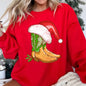 Country Christmas Cowboy Boots Sweatshirt