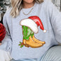 Country Christmas Cowboy Boots Sweatshirt