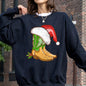 Cowboy Boots, Christmas, Santa, Country, Western, Xmas Sweatshirt