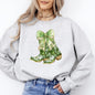 Cowboy Boots, St Patrick's Day, Shamrock, Clover, Lucky, Leprechaun Sweatshirt