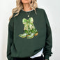 Cowboy Boots, St Patrick's Day, Shamrock, Clover, Lucky, Leprechaun Sweatshirt