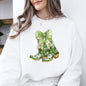 Cowboy Boots, St Patrick's Day, Shamrock, Clover, Lucky, Leprechaun Sweatshirt