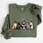 Cowboy Christmas Trees, Winter, Snow, Santa Sweatshirt