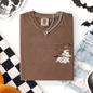 Cowboy Ghost, Lasso, Halloween, Cute, Western, Country, Pocket, Comfort Colors T-Shirt