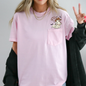 Cowboy Ghost, Lasso, Halloween, Cute, Western, Country, Pocket, Comfort Colors Pocket T-Shirt