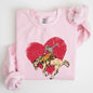 Cowboy Heart, Western, County, Valentine's Day Sweatshirt