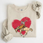 Cowboy Heart, Western, County, Valentine's Day Sweatshirt