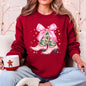 Cowgirl Christmas, Cowboy Boots, Country, Western, Santa, Ribbons, Bows Sweatshirt