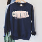 Cowgirl Christmas Retro Sweatshirt