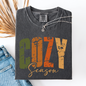 Cozy Season, Fall Vibes, Retro Varsity, Autumn, Pumpkin, Comfort Colors T-Shirt