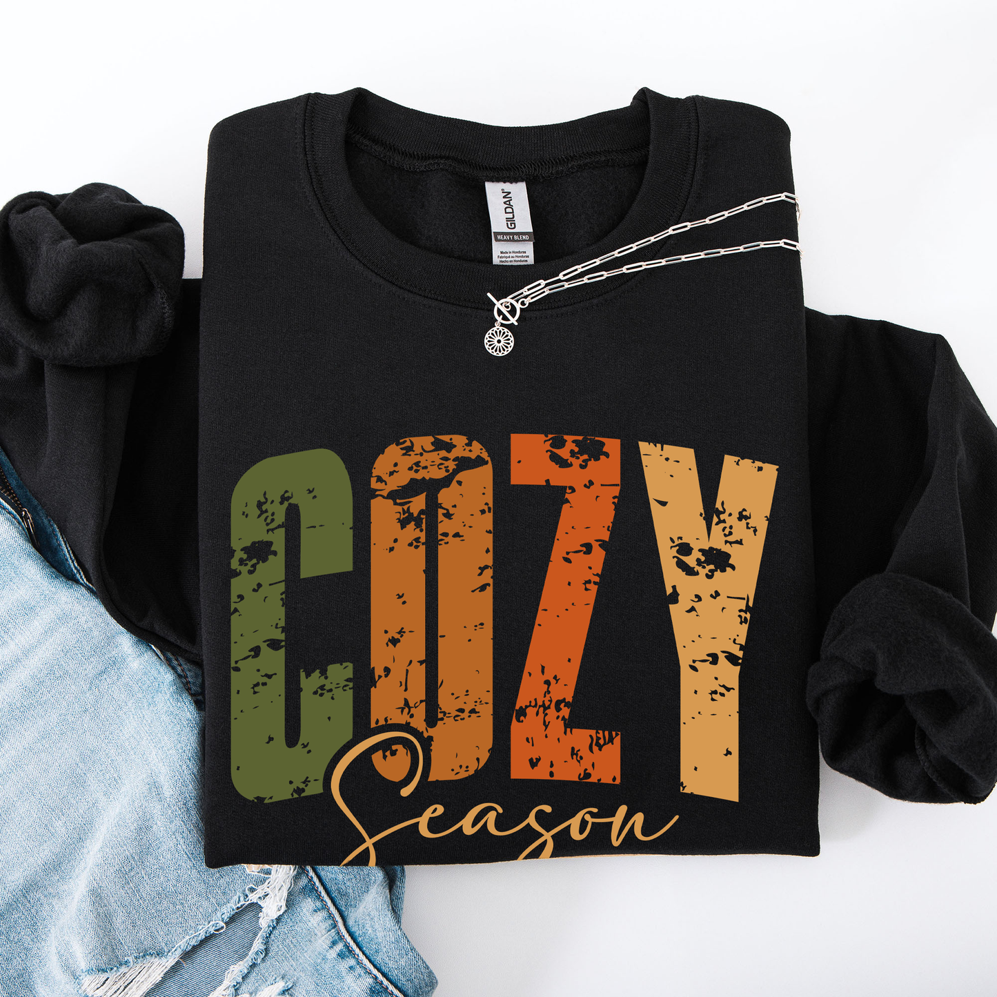 Cozy Season, Fall Vibes, Retro Varsity, Autumn, Pumpkin Sweatshirt