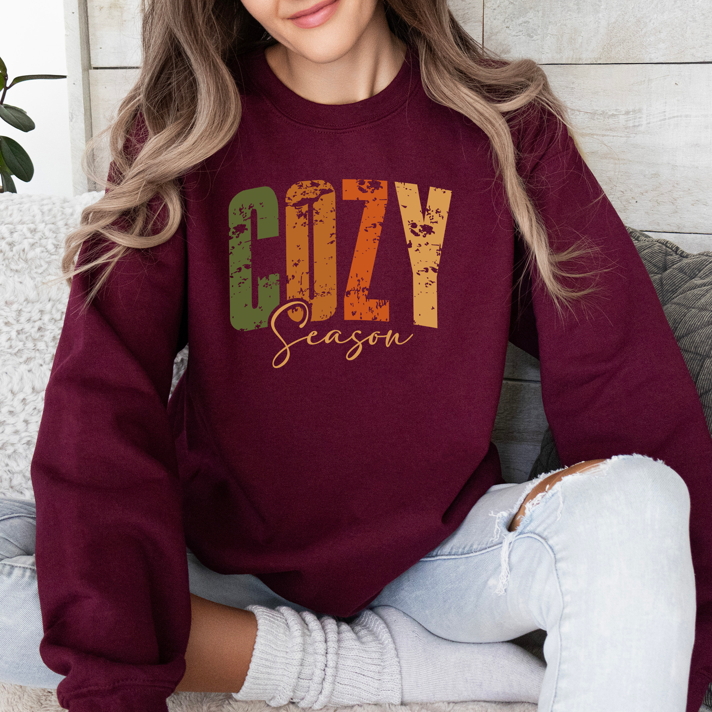 Cozy Season, Fall Vibes, Retro Varsity, Autumn, Pumpkin Sweatshirt