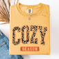 Cozy Season, Leopard Print, Halloween, Autumn, Fall, Comfort Colors T-Shirt